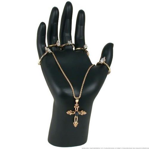 Black Hand Jewelry Display Ring Bracelet Showcase