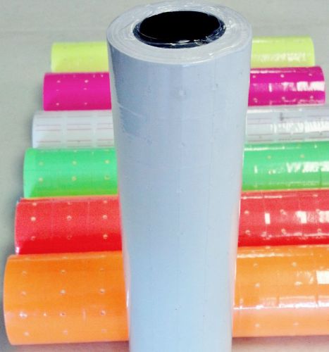 10 Roll X 500 Tags labels Refill for MX-5500 or One line Price Gun Blank White
