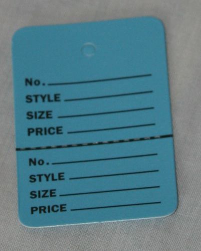 200 BLUE Small (1.1/4 x1.7/8) Perforated Unstrung Price Merchandise Store Tags
