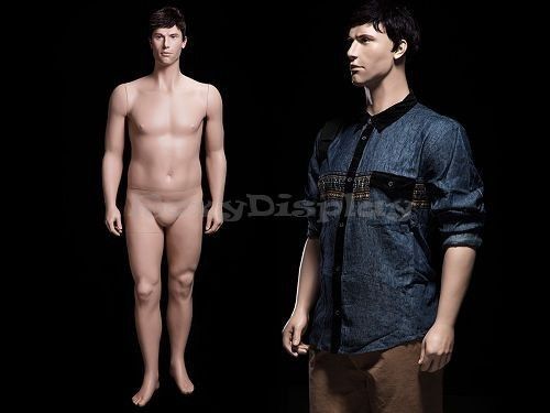 Fiberglass plus size male realistic mannequin mid-age looking #mz-plusman for sale