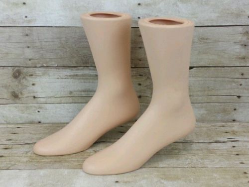 1 Vintage Weighted RPM Industries Plastic Mannequin Leg Foot Shoe Form Boot Sock