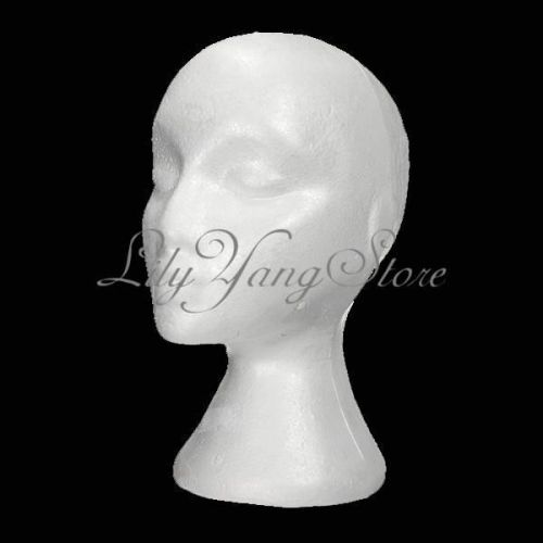 1 Styrofoam Foam Mannequin Manikin Head Stand Model Display Wig hair Glasses Hat
