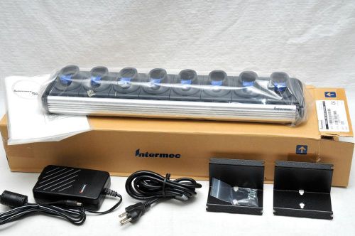 INTERMEC AC8 8 BAY BATTERY CHARGER FOR SR61B IP30 BARCODE SCANNER