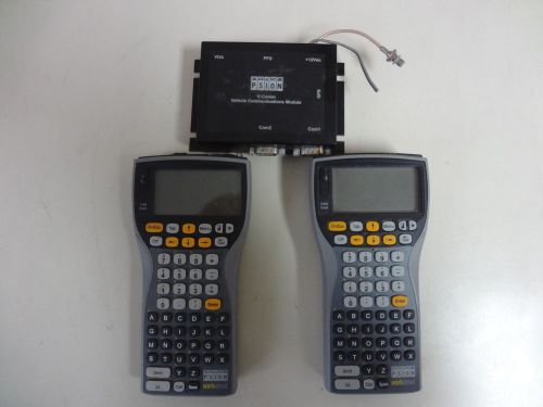 2 PSION WORKABOUT BARCODE / DATA COLLECTOR COMPUTERS+V-COMM MODULE,UNTESTED