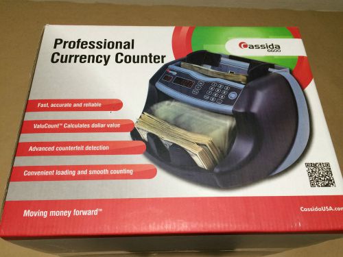 Currency Counter Cassida 6600 uv mg Professional New Detector New Other