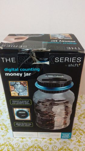 The black series digital counting money jar by shift3 new for sale