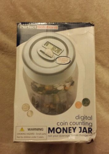 New Perfect Solutions Digital Coin Counting Money Jar