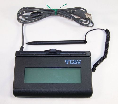 Topaz siglite usb signature capture pad t-lbk-460-hsb-r (backlit) for sale