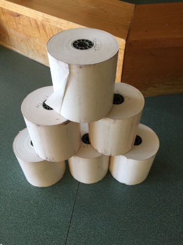 3-1/8&#034; x 230&#039; THERMAL PoS RECEIPT PAPER - 6 NEW ROLLS  ** FREE SHIPPING **