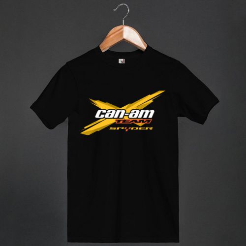 New Can Am Team Spyder Motorcycle Logo Black Mens T-SHIRT Shirts Tees Size S-3XL