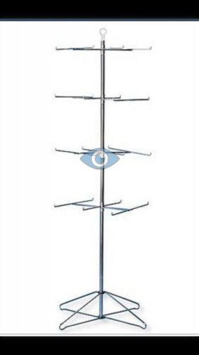 4-Tier Wire Spinner Rack Rotating Floor Stand Retail Merchandise 63-1/2&#034;High