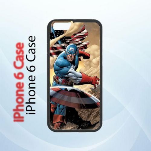 iPhone and Samsung Case - Cool Captain America Cartoon Throw a Shield