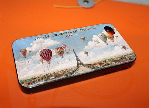 Hot Air Ballooning Over Paris Wall Tapes Cases for iPhone iPod Samsung Nokia HTC