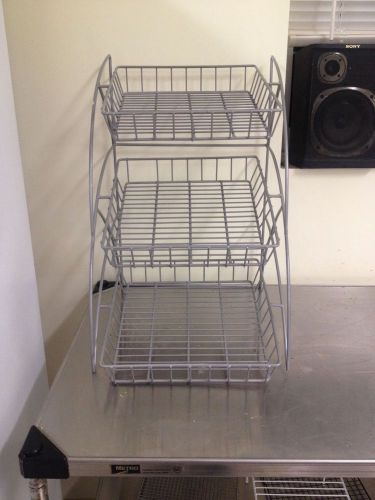 3 tier metal wire rack countertop display LOCAL PICK UP ONLY