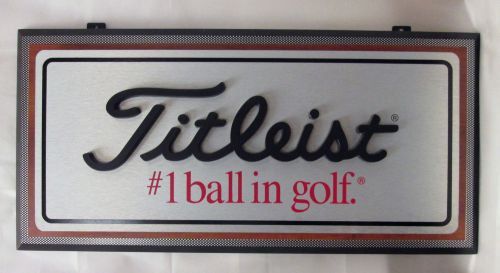 Nice!!! Titleist #1 Ball In Golf Wall Display / Fixture 24&#034; x 11.5&#034;