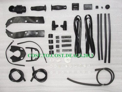 LAMBRETTA COMPLETE RUBBER KIT BLACK GP EXPORT QUALITY