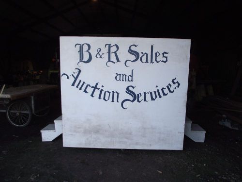 70&#034; t x 77&#034; w x 40&#034; d - auctioneer block or podium w/stairs both sides auction for sale