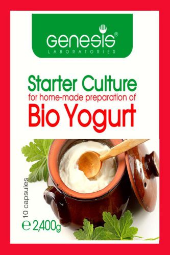 Bio Yogurt Starter Culture by GENESIS LABORATORIES LLC - 10 caps. up to 20 l