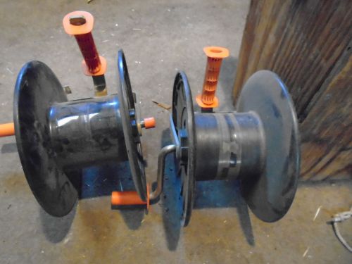 2 electric fence reels