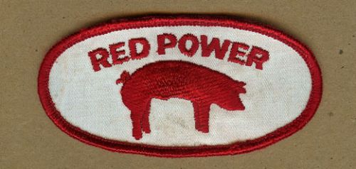 Vintage Red Power, Hog Breeding, Boar, Sow, Pigs, Hogs, Swine PATCH