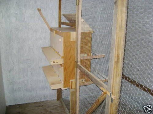 Chicken nest box w rear egg roll out, PLANS, MUST SEE!