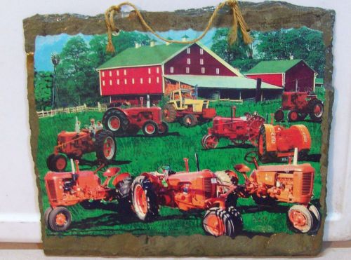 farm tractor case tractor roof slate wall display