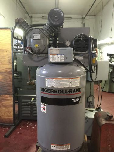 Ingersoll rand air compressor t30 two stage stand up compressor 80 gallon 230v for sale