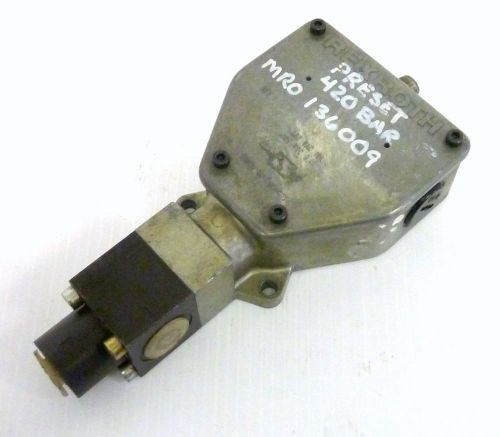 Rexroth hed-1-ka-40/500 pressure switch 460vac 15a 125vdc 0.4a preset to bar-420 for sale