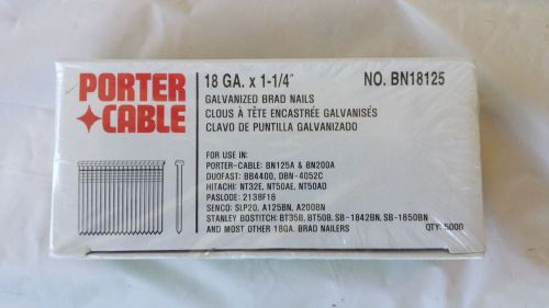 Porter Cable 18 Ga.  2&#034; Galvanized Straight Finish Nails - 5,000 case