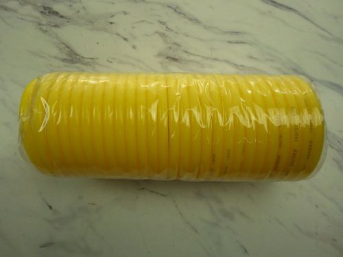1/4&#034; plastic self-storing air hose air hose yellow no. e101226  150psi limit for sale