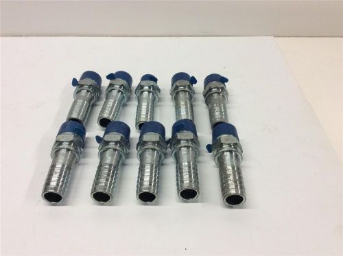 Texas pneumatic air hose 1&#034; barb x 3/4&#034; mpt fitting tx-00414 10pc lot 3518 for sale
