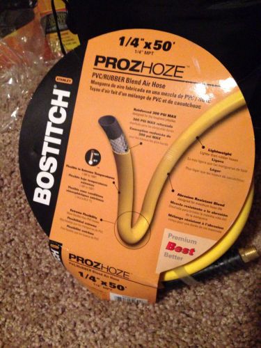 Bostich proz hoze 1/4 in x 50 ft. pvc/rubber air hose 1/4 mpt for sale
