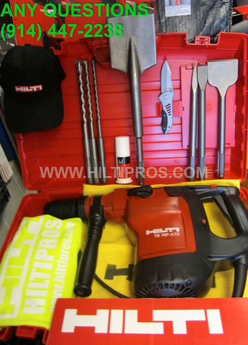 HILTI TE 76-ATC (120-V) HAMMER DRILL, EXCELLENT CONDITION, FREE BITS &amp; CHISELS