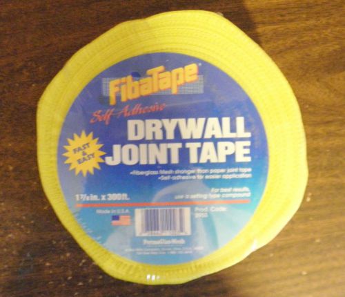 FibaTape Fiberglass Mesh Drywall Tape Self Adhesive Yellow 1 7/8&#034;X300&#039; NWT