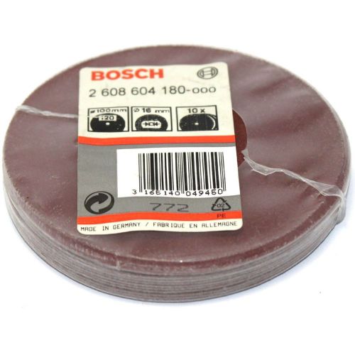 20 bosch fibre sanding discs 100mm 4&#034; 120g - germany for sale