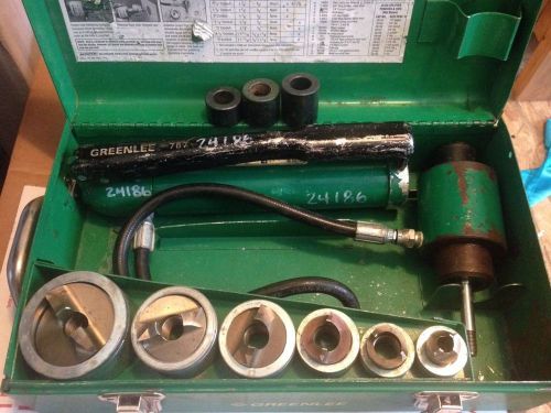 Greenlee 7506 Slug/Splitter Stainless Steel Hydraulic Knockout Punch 1/2&#034; - 2&#034;