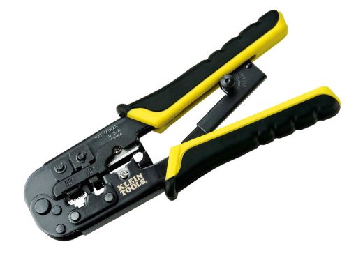 Ratcheting Modular Crimper Stripper Cutter Tool Gadget Crimps RJ45 RJ22 RJ11/12