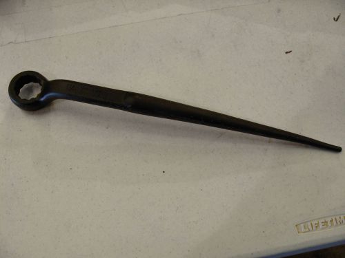Wright tool 1764 1-1/16 inch closed end 12 point spud wrench used as-is for sale