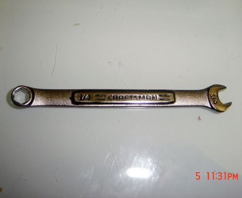 Vintage craftsman 1/4&#034; combination wrench 6pt va-44381 for sale