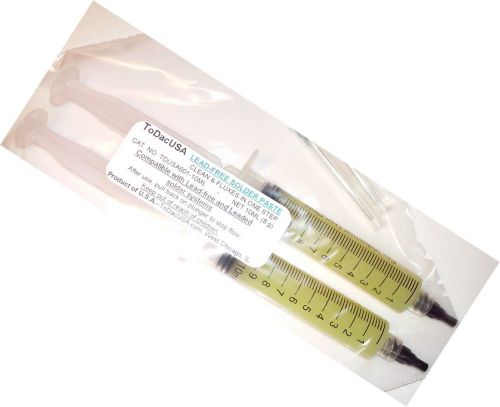 Tdusa601 - 2x10ml lead-free solder flux paste in syringe dispenser for sale
