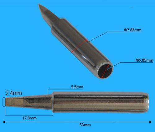 1pcs 6mm jack tips Solder Iron Leader 907H-2.4D Tip for 70W / 60W Soldering Iron