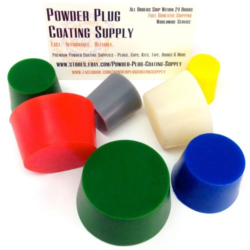 35Pc XXL High Temp Solid Silicone Rubber Bung Stopper Plug Kit Powder Coat Paint
