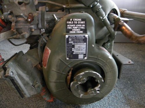 Military Surplus Gas Engine Teledyne WFI -1.5HP  1A08-4,8 CU INCH-HEATER