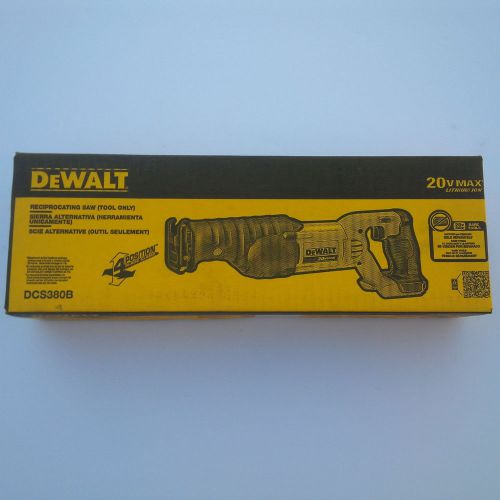 New in factory box dewalt dcs380b 20v cordless battery reciprocating saw 20 volt for sale
