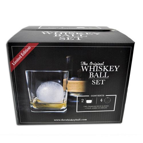 The original whiskey ball gift set - jumbo silicone ice sphere molds for sale
