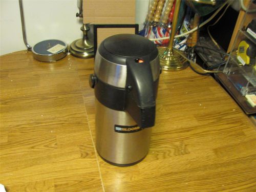 COMMERCIAL BLOOMFIELD TIGER STAINLESS STEEL VACUUM THERMAL COFFEE AIRPOT-GU-74OZ