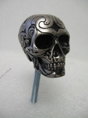 New Custom zombie Shift knob CELTIC  Skull Resin New Head Skeleton Tribal