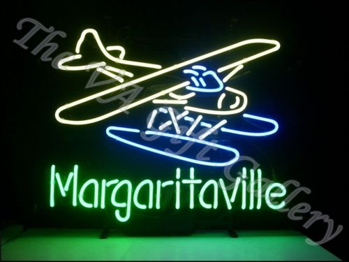 Jimmy buffet margaritaville neon sign bar man cave plane party drink music 18x12 for sale