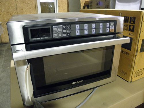 NEW SHARP RCD1800M TWIN TOUCH HEAVY DUTY COMMERCIAL 10 PROGRAM MICROWAVE OVEN