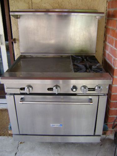 Two burners and griddle ROYAL COMMERCIAL RANGE